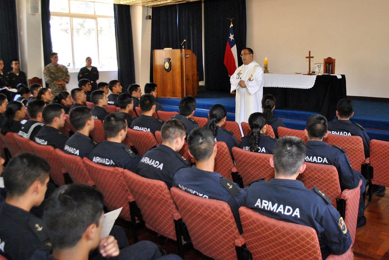 ACADEMIA POLITÉCNICA NAVAL DIO INICIO A SUS ACTIVIDADES RELIGIOSAS PARA GRUMETES 2018. ACADEMIA POLITÉCNICA NAVAL DIO INICIO A SUS ACTIVIDADES RELIGIOSAS PARA GRUMETES 2018.