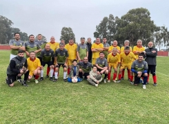 EX ALUMNOS DE LA ESCUELA DE INFANTERÍA DE MARINA REALIZARON CUADRANGULAR DE FÚTBOL EN LA A.P.N.