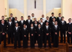 ALUMNOS DE LA ACADEMIA POLITÉCNICA NAVAL RECIBIERON LOS SACRAMENTOS DEL BAUTISMO Y COMUNIÓN.