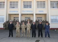 ALUMNOS DE LA ESCUELA DE TELECOMUNICACIONES DEL EJÉRCITO VISITAN LA ACADEMIA POLITÉCNICA NAVAL.