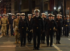 ACADEMIA POLITÉCNICA NAVAL EFECTUÓ PREPARATORIA NOCTURNA PARA EL DESFILE DEL 21 DE MAYO.