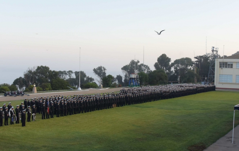 ACADEMIA POLITÉCNICA NAVAL EFECTUÓ CEREMONIA MILITAR INTERNA EN HOMENAJE A LAS GLORIAS NAVALES.