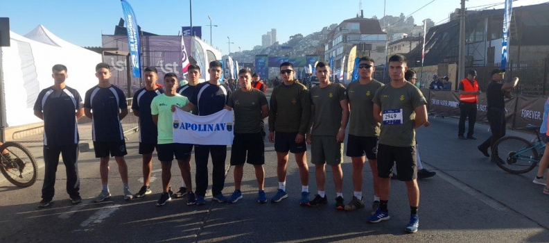 EFECTIVOS DE LA ACADEMIA POLITÉCNICA NAVAL PARTICIPAN EN MARATÓN DE VIÑA DEL MAR.