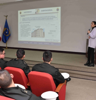 CONFERENCIA DE PREVENCIÓN SOCIAL DESTINADO A GRUMETES REALIZÓ LA ACADEMIA POLITÉCNICA NAVAL.