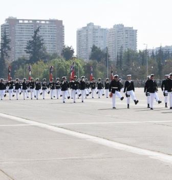 ACADEMIA POLITÉCNICA NAVAL DESFILÓ EN EL DÍA DE LAS GLORIAS DEL EJÉRCITO DE CHILE.