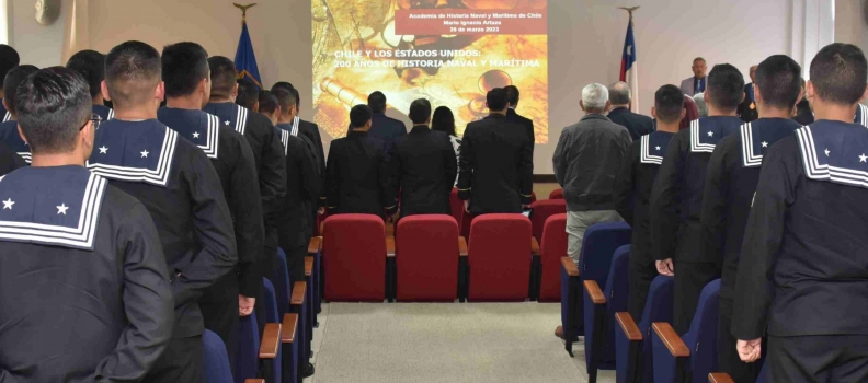 ACADEMIA POLITÉCNICA NAVAL EFECTUÓ LA CONFERENCIA “CHILE Y LOS ESTADOS UNIDOS: 200 AÑOS DE HISTORIA NAVAL Y MARÍTIMA”.