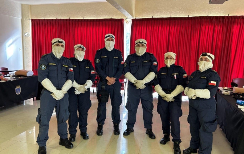 ACADEMIA POLITÉCNICA NAVAL EJECUTÓ TALLER A DOTACIÓN FF BLANCO.