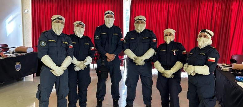 ACADEMIA POLITÉCNICA NAVAL EJECUTÓ TALLER A DOTACIÓN FF BLANCO.