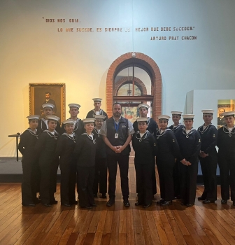 ALUMNOS DE LA ACADEMIA POLITÉCNICA NAVAL REALIZARON VISITA AL MUSEO MARÍTIMO NACIONAL.