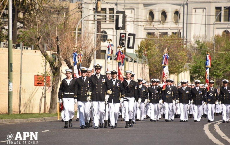 FUERZAS DE PRESENTACIÓN DE LA APOLINAV DESFILARON EN VALPARAÍSO EN CONMEMORACIÓN DEL 209° ANIVERSARIO PATRIO. FUERZAS DE PRESENTACIÓN DE LA APOLINAV DESFILARON EN VALPARAÍSO EN CONMEMORACIÓN DEL 209° ANIVERSARIO PATRIO.