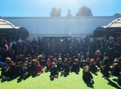 BANDA DE MÚSICOS DE LA ACADEMIA POLITÉCNICA NAVAL CELEBRÓ CON EL JARDÍN “LOBITO MARINO”