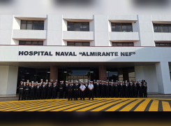 Inicio de práctica clínica de los alumnos de la Escuela de Sanidad de la Academia Politécnica Naval.