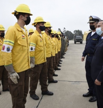 MINISTRO (S) DE DEFENSA DESTACÓ LABOR DE LAS FF.AA. EN COMBATE A INCENDIOS EN QUILPUÉ.