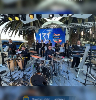 BANDA DE MÚSICOS DE LA ACADEMIA POLITÉCNICA NAVAL CELEBRA ANIVERSARIO DE LA MUNICIPALIDAD DE CANELA.