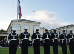 ACADEMIA POLITÉCNICA NAVAL EFECTUÓ CEREMONIA MILITAR INTERNA EN HOMENAJE A LAS GLORIAS NAVALES.
